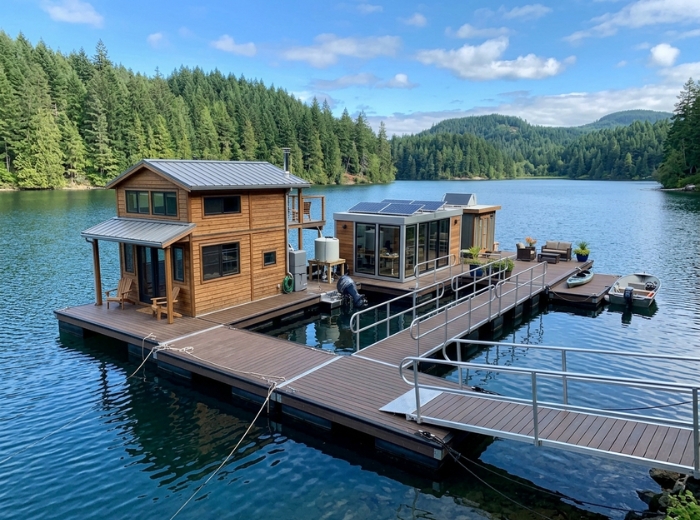 Design and engineering review for a custom floating structure